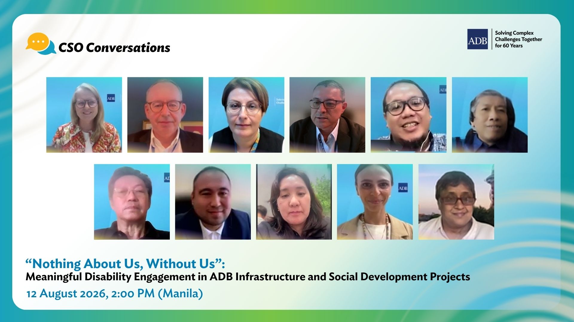 Speakers of the CSO Conversations