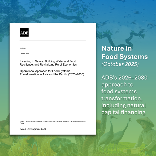 Investing in Nature: Building Water and Food Resilience