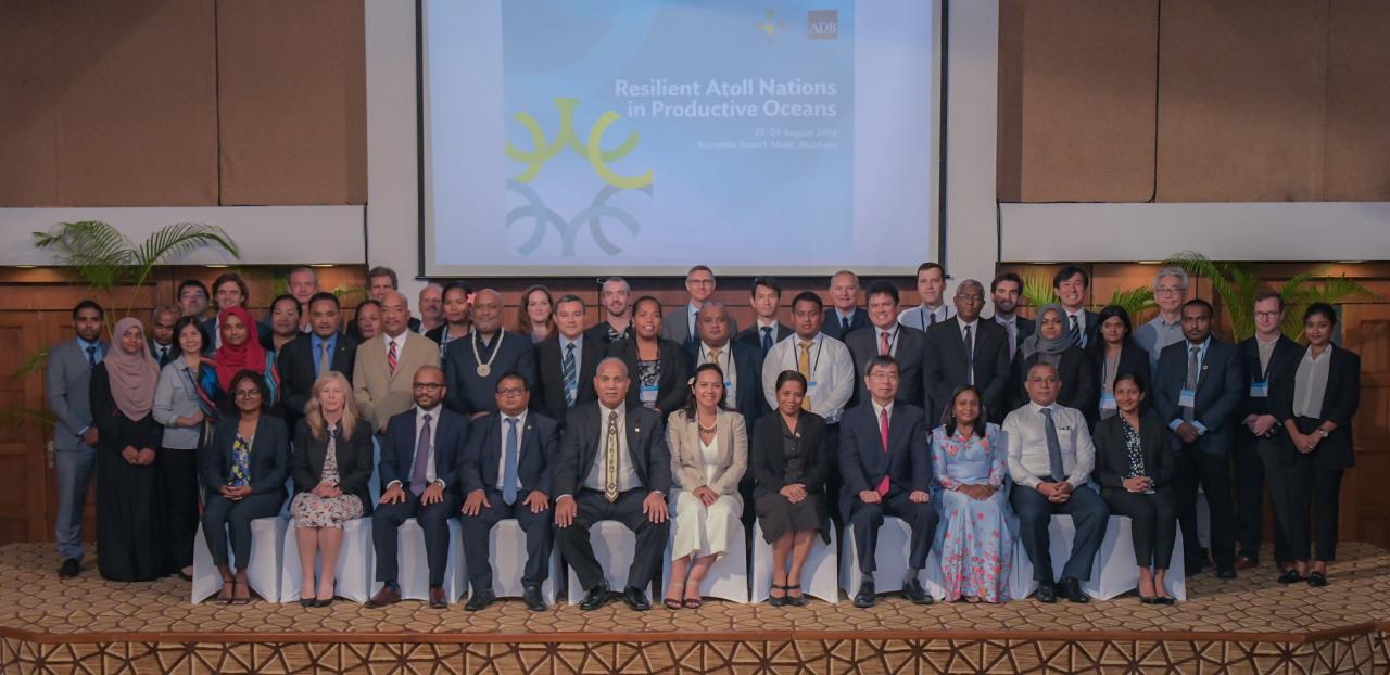 The conference on Resilient Atoll Nations in Productive Oceans, organized by the ADB, brings together high-level government officials from the four atoll nations—Kiribati, Maldives, the Marshall Islands, and Tuvalu—along with experts and development partners